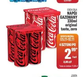 Napój gazowany Coca-Cola zero promocja w Tomi Markt