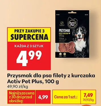 Przysmak dla psa filety z kurczaka promocja w Biedronka