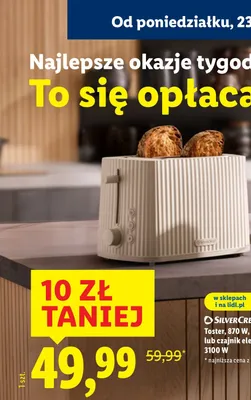 Toster 870 W promocja w Lidl