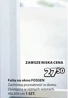 Folia na okno Fossen promocja w Jysk
