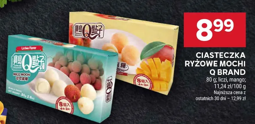 Ciasteczka ryżowe Mochi Q Brand promocja w Stokrotka