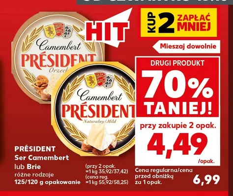 Ser camembert Président promocja w Kaufland