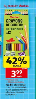 Kredki ołówkowe Auchan promocja w Auchan