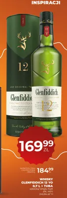 Whisky Glenfiddich 12 YO + tuba promocja w Duży Ben