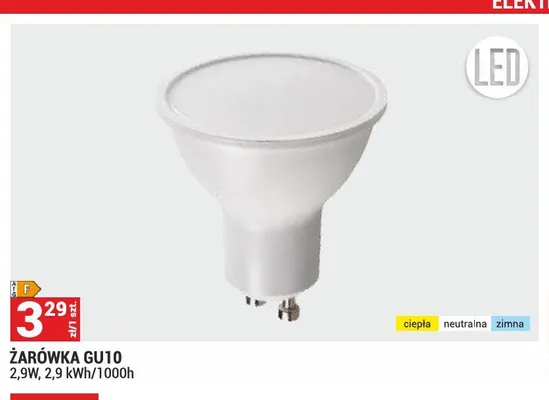 Żarówka GU10 2,9W promocja w Merkury Market