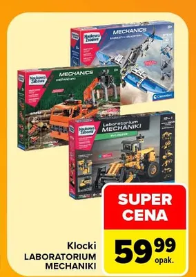 Klocki Laboratorium Mechaniki Clementoni promocja w Carrefour