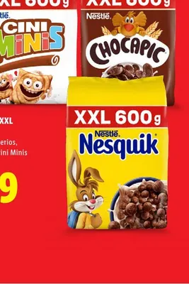 Płatki śniadaniowe Nestlé Nesquik XXL promocja w Lidl