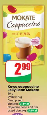 Kawa cappuccino Jelly Bean promocja w Dino