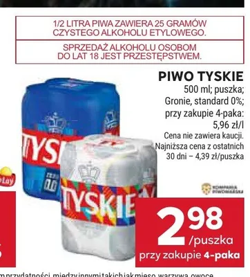 Piwo Tyskie Gronie promocja w Stokrotka