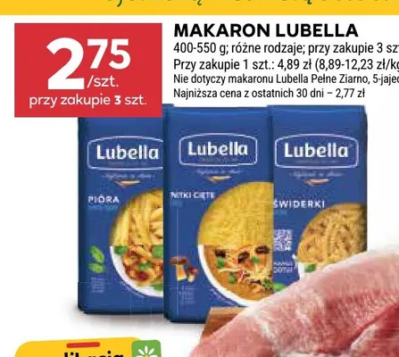 Makaron pióra Lubella promocja w Stokrotka