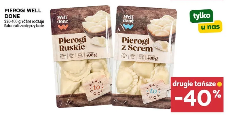 Pierogi Well Done promocja w Stokrotka