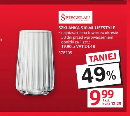 Szklanka Spiegelau Lifestyle 510 ml promocja w Selgros