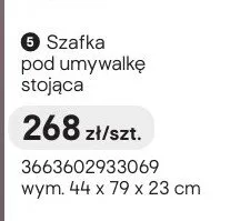 Szafka pod umywalkę stojąca promocja w Castorama