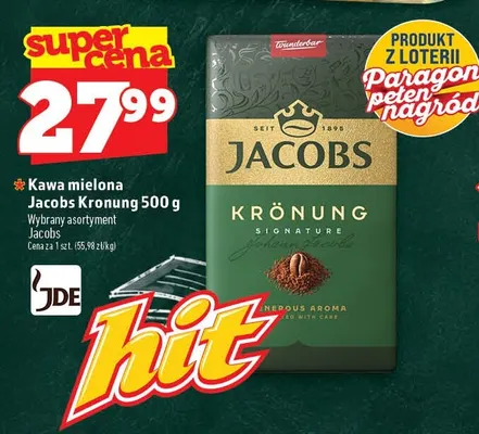 Kawa mielona Jacobs Kronung promocja w TOPAZ