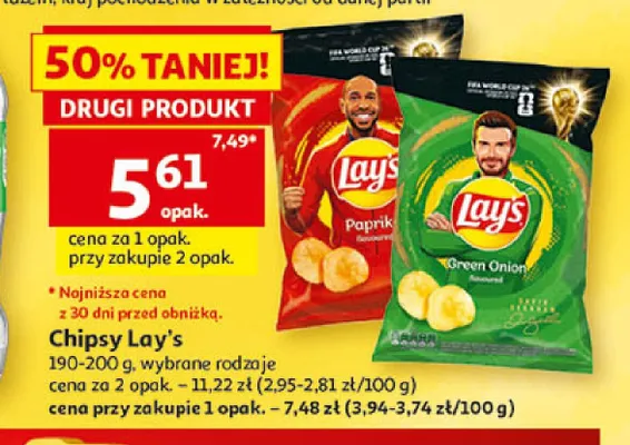 Chipsy Lay's Green Onion promocja w Auchan