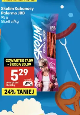 Kabanosy Palermo Skolim JBB promocja w Delikatesy Centrum