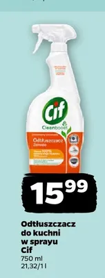 Odtłuszczacz do kuchni w sprayu Cif Cleanboost promocja w Netto