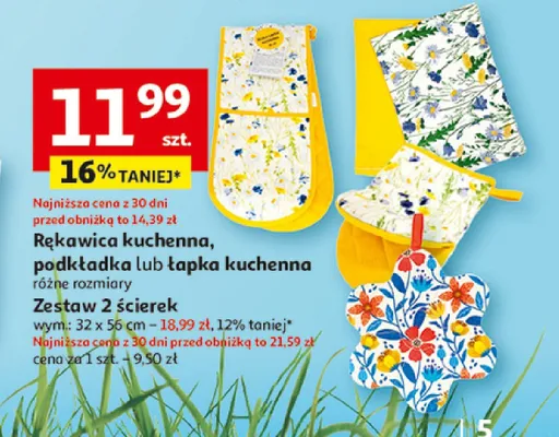 Rękawica kuchenna, podkładka lub łapka kuchenna promocja w Auchan