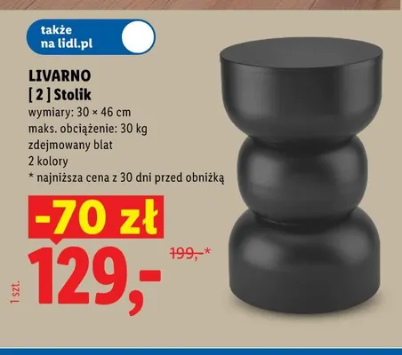 Stolik Livarno promocja w Lidl