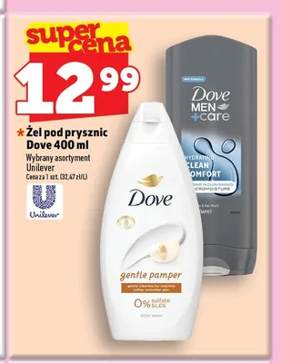 Żel pod prysznic Dove Men+Care Clean Comfort promocja w TOPAZ