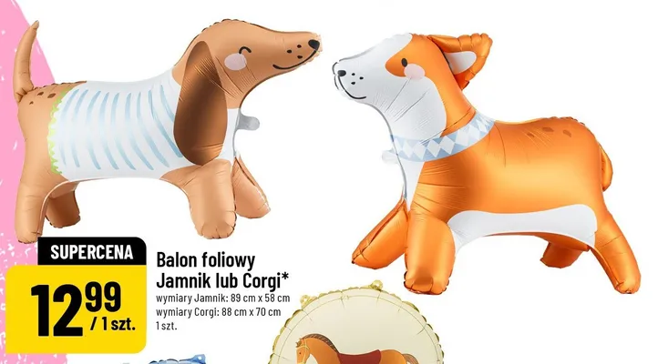 Balon foliowy Jamnik 89x58cm promocja w POLOmarket