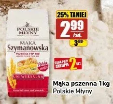 Mąka pszenna Szymanowska Polskie Młyny promocja w API Market