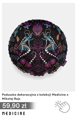 Poduszka dekoracyjna z kolekcji Medicine x Mikołaj Rejs promocja w Medicine
