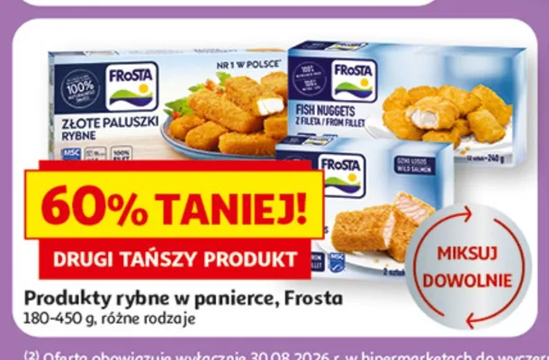 Produkty rybne w panierce Frosta promocja w Auchan