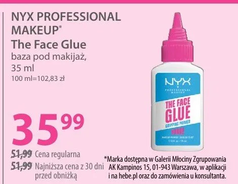 Baza pod makijaż The Face Glue promocja w Hebe