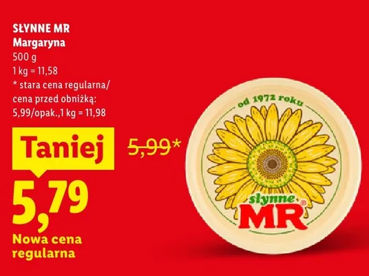 Margaryna Słynne MR promocja w Lidl