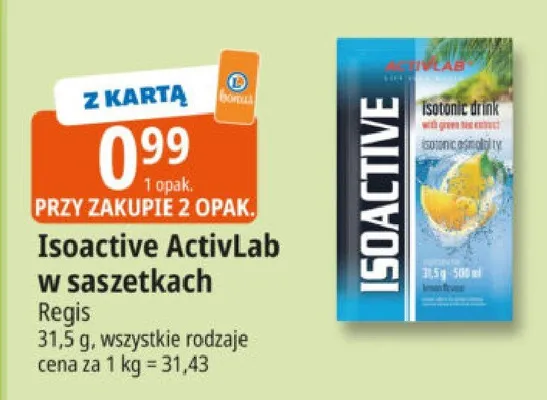 Isoactive ActivLab w saszetkach promocja w Leclerc