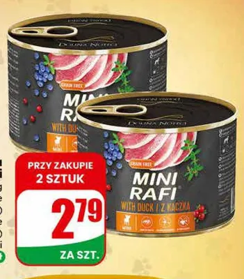 Mokra karma dla psa z kaczką promocja w Dino