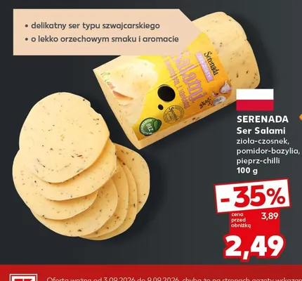 Ser salami zioła-czosnek Serenada promocja w Kaufland