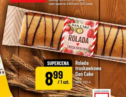 Rolada truskawkowa Dan Cake promocja w POLOmarket