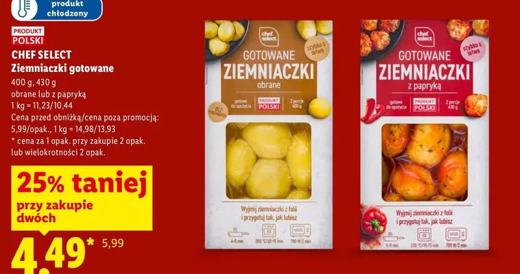 Ziemniaczki gotowane z papryką Chef Select promocja w Lidl