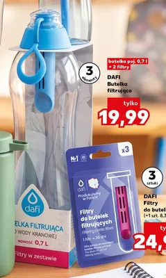 Butelka filtrująca Dafi 0,7 l z 2 filtrami promocja w Kaufland