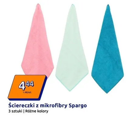 Ściereczki z mikrofibry różne kolory promocja w Action