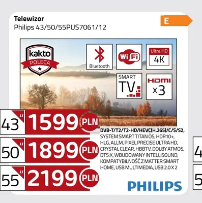 Telewizor Philips 55PUS7061/12 promocja w kakto.pl