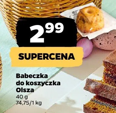 Babeczka do koszyczka Olsza promocja w Netto