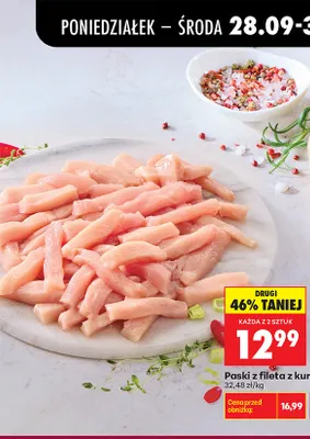 Paski z fileta z kurczaka promocja w Biedronka
