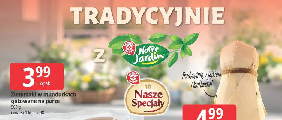 Ziemniaki w mundurkach gotowane na parze promocja w Leclerc