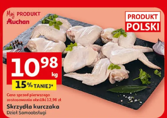 Skrzydła kurczaka Dział Samoobsługi promocja w Auchan