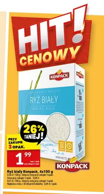 Ryż biały Konpack 4-pak promocja w Twój Market