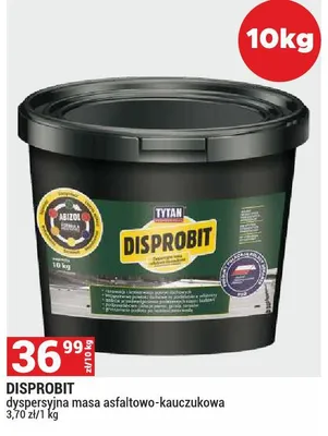 Disprobit Tytan Abizol dyspersyjna masa asfaltowo-kauczukowa promocja w Merkury Market