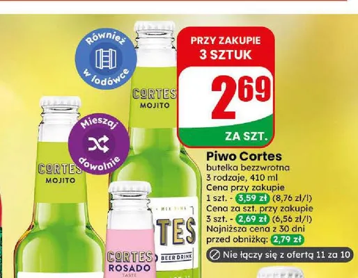 Piwo Cortes Mojito promocja w Dino