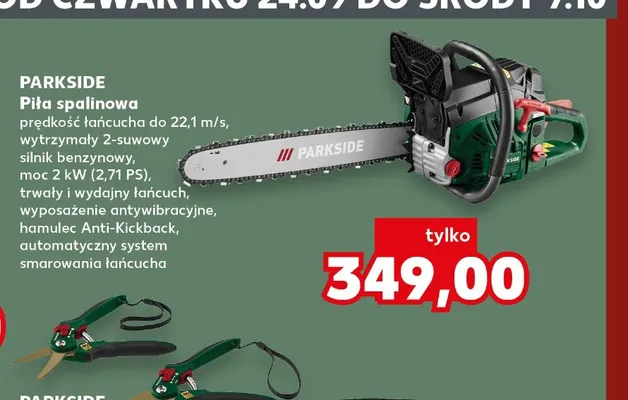 Piła spalinowa Parkside promocja w Kaufland