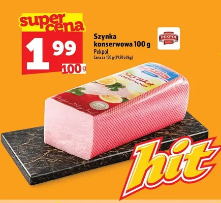 Szynka konserwowa Pekpol promocja w TOPAZ