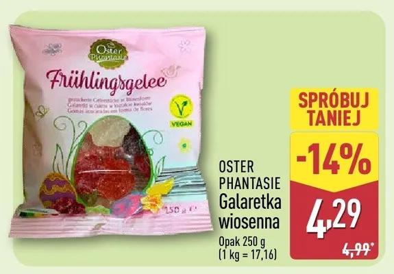 Galaretka wiosenna promocja w Aldi