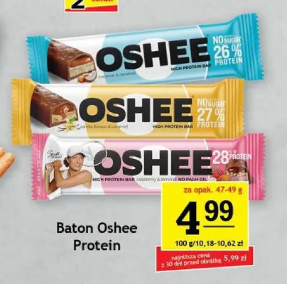 Baton proteinowy Oshee Coconut & Caramel promocja w Gram Market