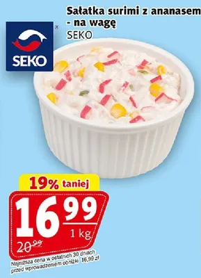 Sałatka surimi z ananasem - na wagę promocja w Prim Market
